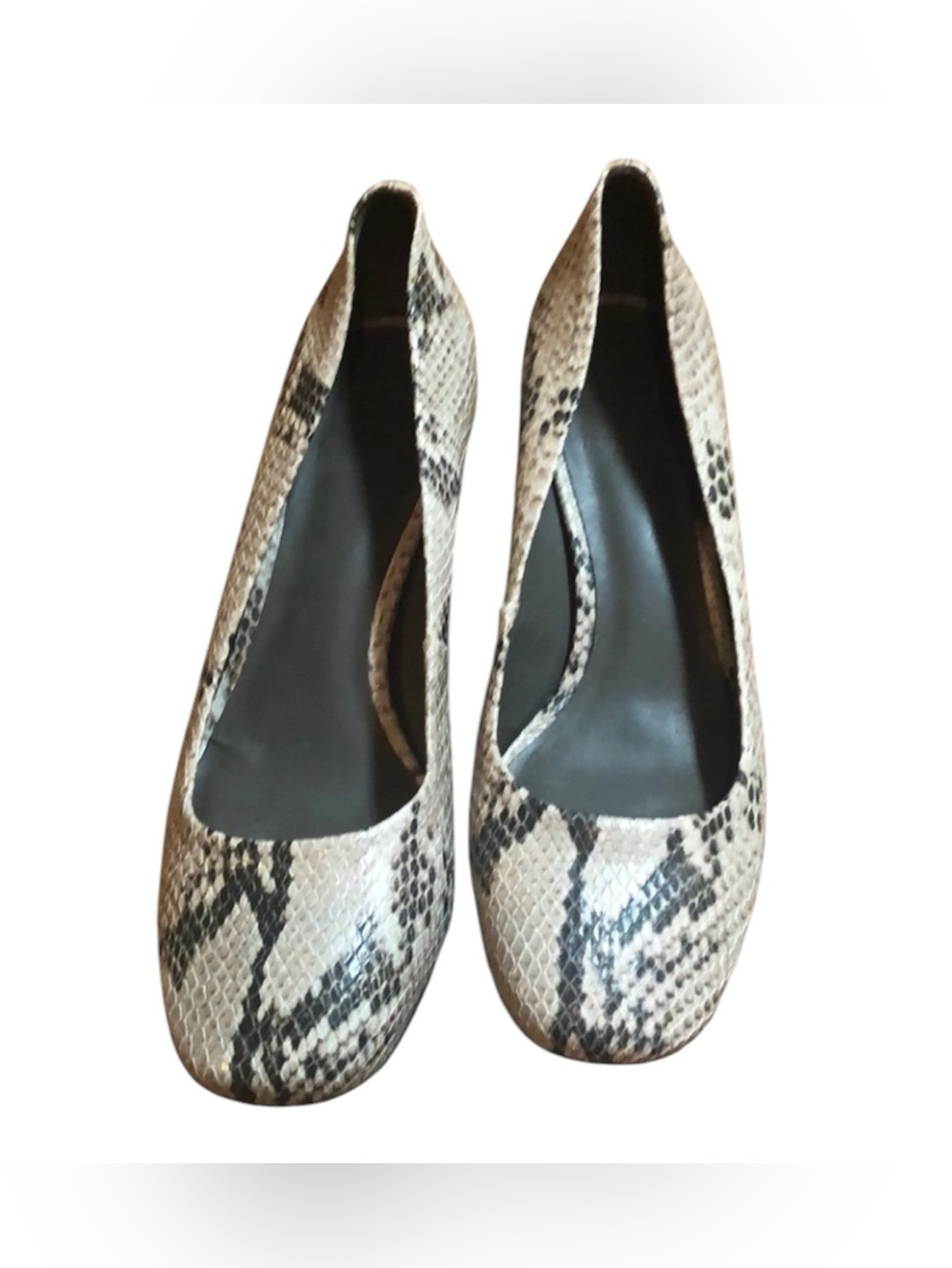 Tory Burch Women's Snake-Print Ballet Flats - Neutral - Picture 1 of 5